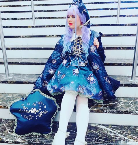 Customer photo review of Lolita gradient wig YC21840