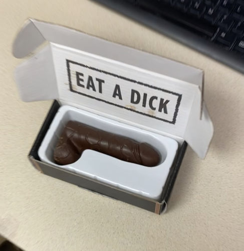 Customer photo review of Eat a Dick - The Chocolate Dick