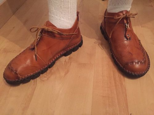 Customer photo review of High Quality Genuine Leather Men Boots