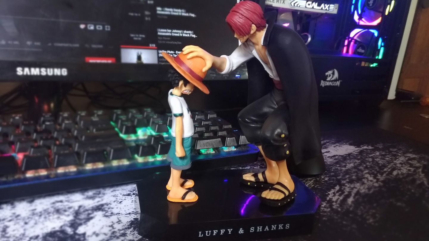 Customer photo review of Straw Hat Luffy & Red Hair Shanks