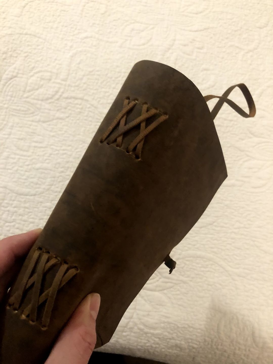 Customer photo review of Vintage Leather Journal – Handmade Notebook