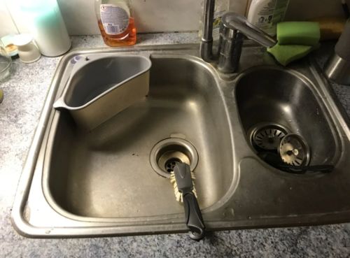 Customer photo review of Driehoekige gootsteenafvoer