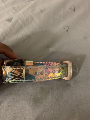 Customer photo review of custom Apple Watch band