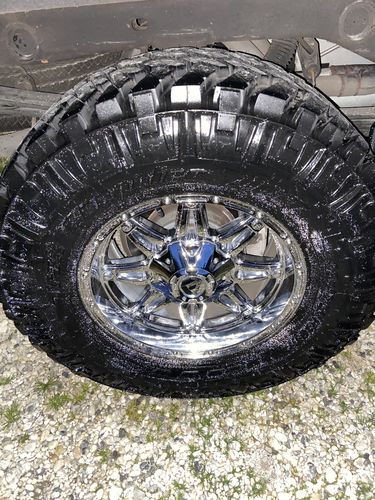 Customer photo review of blue shine™ | premium tire shine
