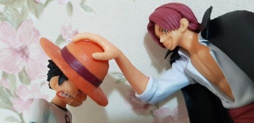 Customer photo review of Straw Hat Luffy & Red Hair Shanks