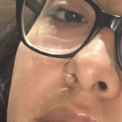 Customer photo review of Hinged Clicker Segment Ring Daith, Conch, Nose, Septum