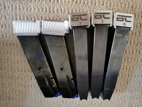 Customer photo review of CZ Shadow 2/SP01 Mec-Gar Aluminium Magazine Base Pad Set of 5