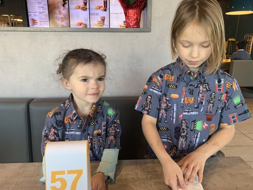 Customer photo review of Ghostbuster's Ain't Afraid Baby – Short Sleeve Shirt