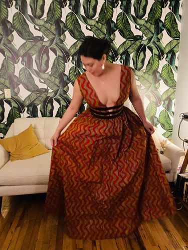Customer photo review of African Print Deka Dress