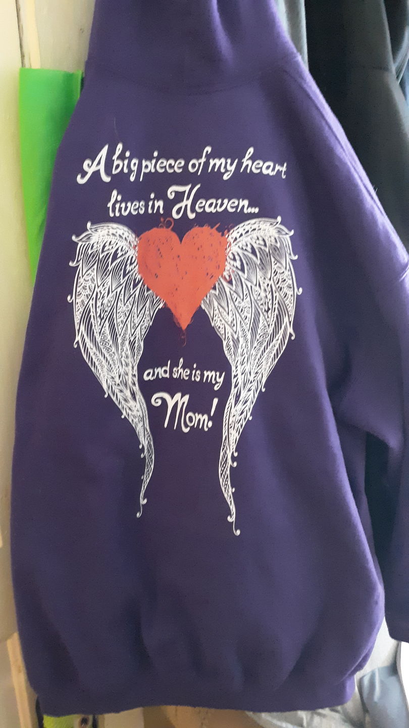Customer photo review of Mom - A Big Piece of my Heart Hoodie