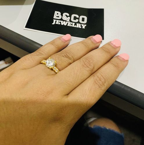 Customer photo review of 2ct Naxos Engagement Ring