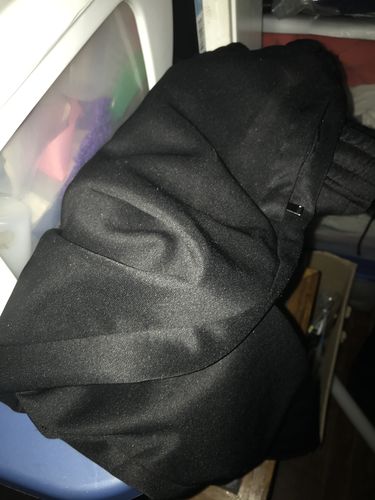 Customer photo review of Solid One Stripe Track Pants Black - Black (100-400)