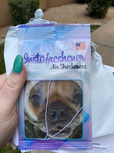Customer photo review of Rounded Square Air Freshener