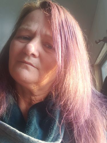 Customer photo review of Purple Hair Color Wax