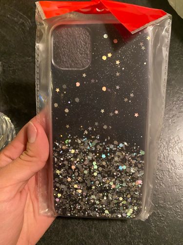 Customer photo review of Bling Glitter Case For iPhone With Stand Holder