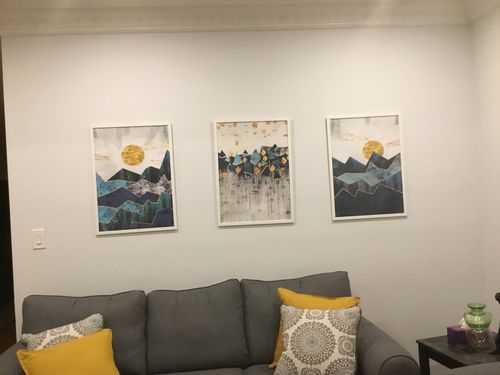 Customer photo review of Geometric Sun Landscape