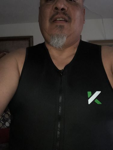 Customer photo review of Men's Zipper Neoprene Sauna Vest