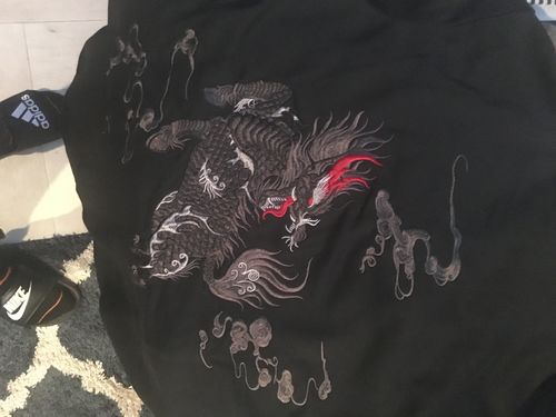 Customer photo review of Kirin Embroidered Sukajan Hoodie