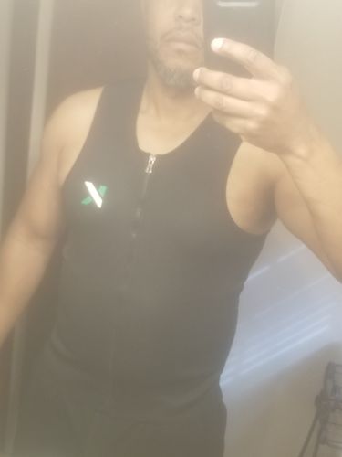 Customer photo review of Men's Zipper Neoprene Sauna Vest