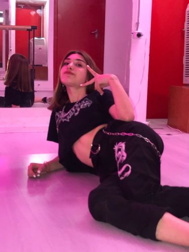 Customer photo review of White Tribal Dragon Embroidered Pants