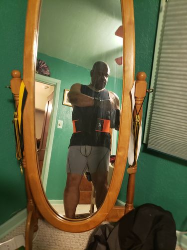 Customer photo review of Men's Hot Power Waist Shaper Belt