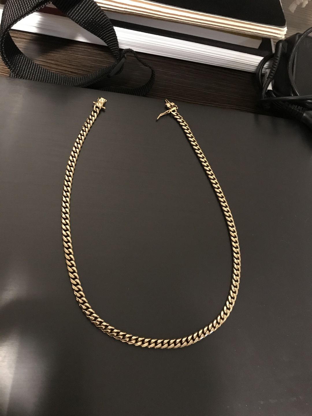 Customer photo review of 6mm 14K Gold IP Premium Miami Cuban Chain
