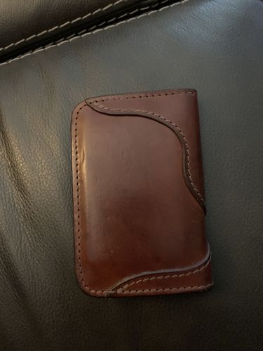 Customer photo review of No.68 | 'Buck Brown' Western Vertical Leather Wallet