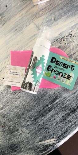 Customer photo review of Desert Bronze Self Tanning Mousse **READY TO SHIP**