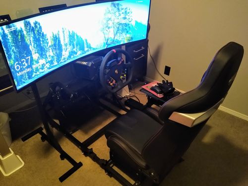 Customer photo review of Simulator Single Monitor Stand