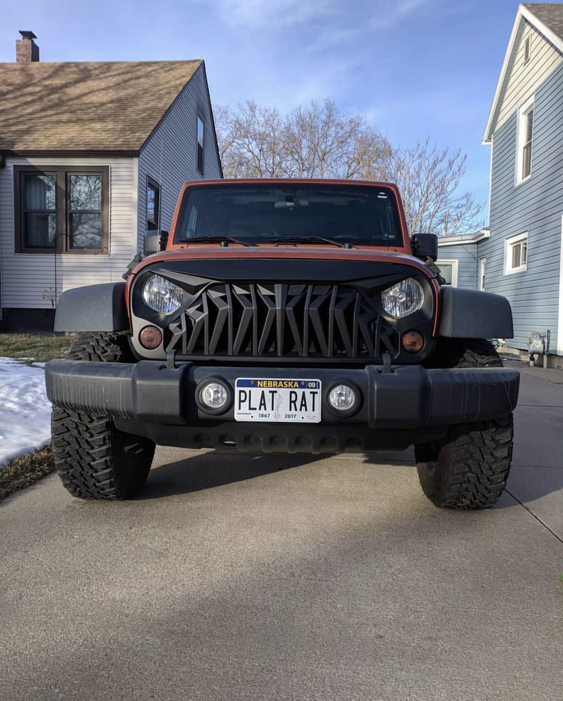 Customer photo review of Shark Grille - Matte Black (07-18 Wrangler JK)