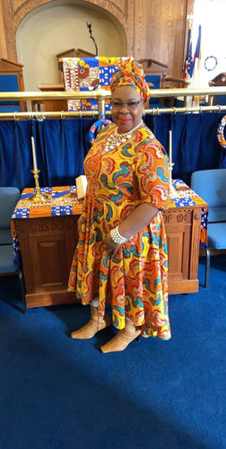 Customer photo review of African Print Odi Dress