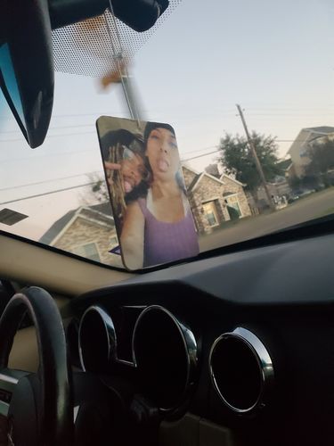 Customer photo review of Rounded Rectangle Portrait Air Freshener