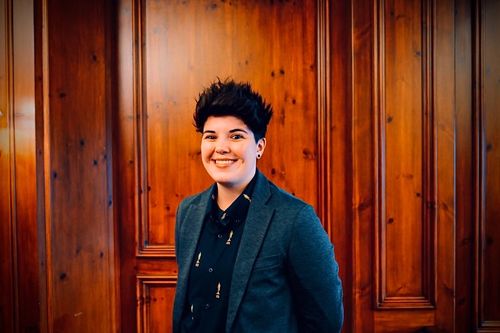 Customer photo review of The Dundies – KUNUFLEX Long Sleeve Button Up Shirt