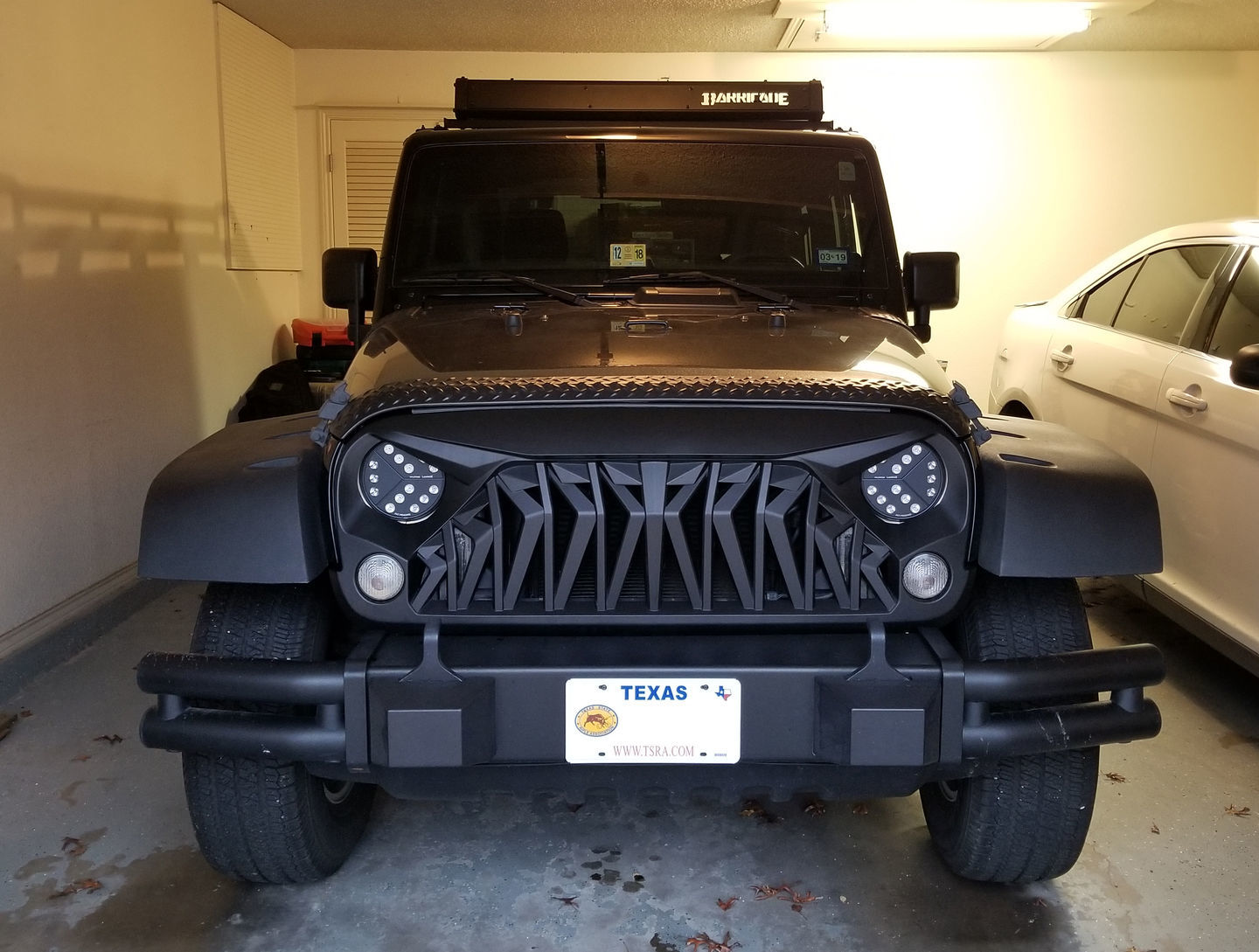 Customer photo review of Shark Grille - Matte Black (07-18 Wrangler JK)