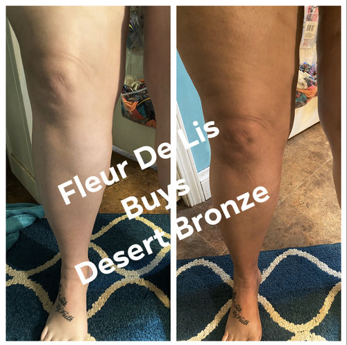 Customer photo review of Desert Bronze Self Tanning Mousse **READY TO SHIP**