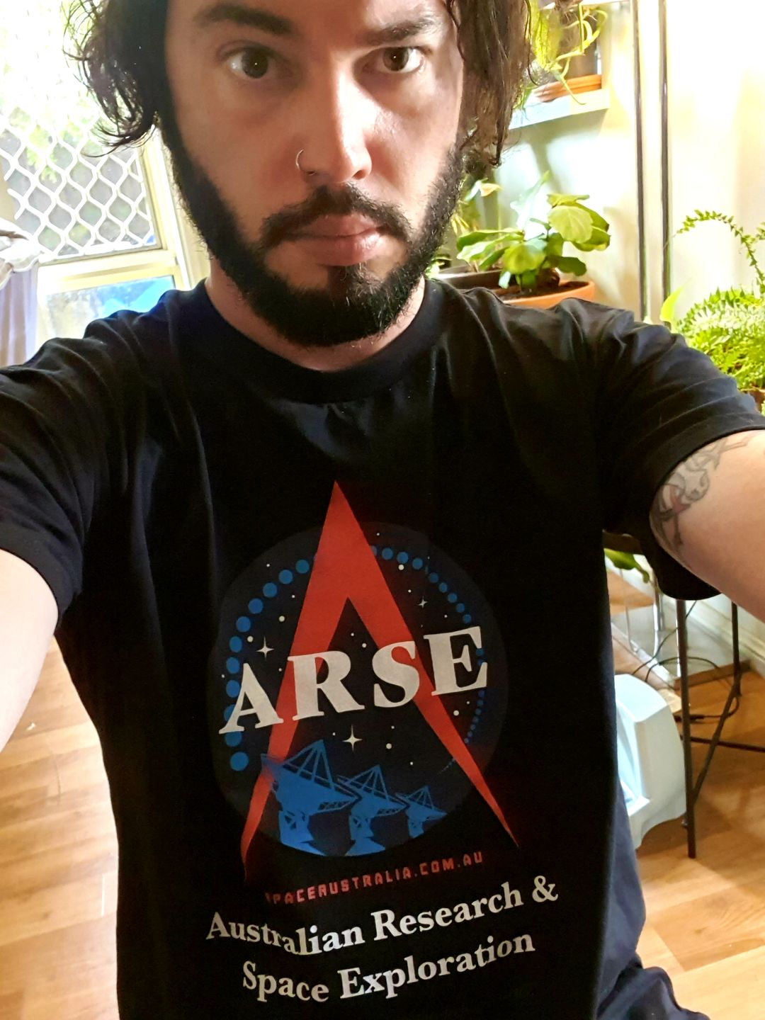 Customer photo review of Launch Tee - Black