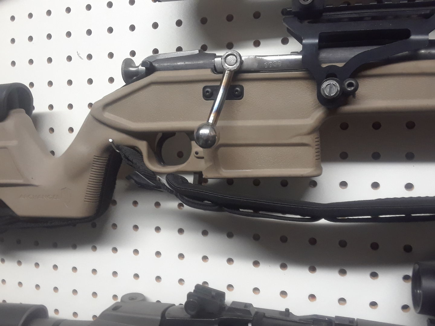 Customer photo review of Mosin Nagant thread on bent bolt handle - stainless steel