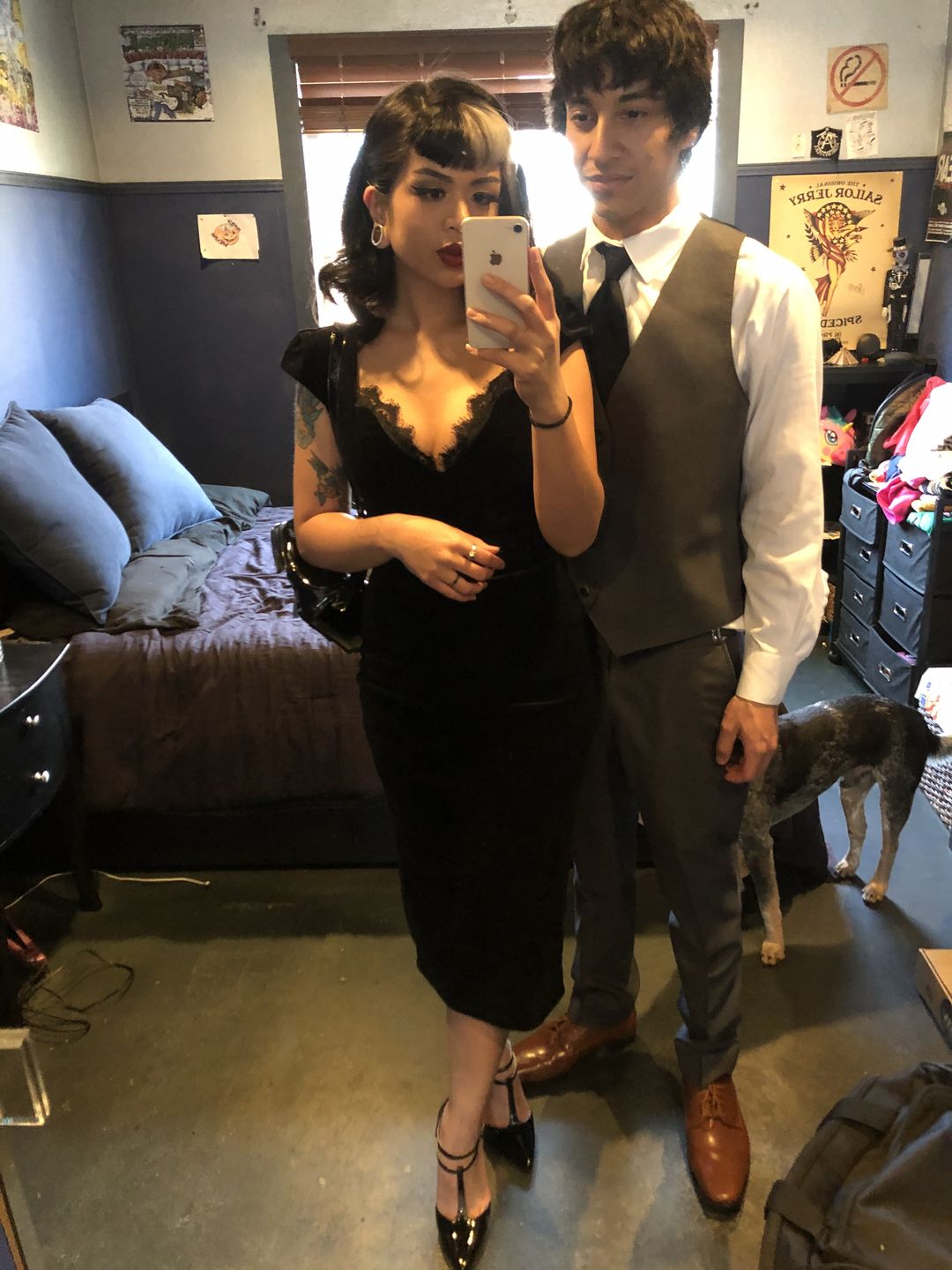 Customer photo review of Baudelaire Wiggle Dress in Black