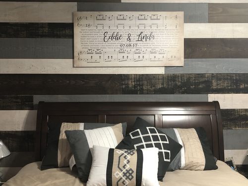 Customer photo review of Custom Couple Music Premium Canvas - Ready to Hang
