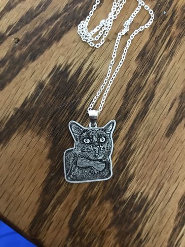 Customer photo review of Collier Personnalisé en Argent