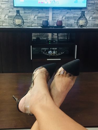Customer photo review of Stanley Heel Pumps