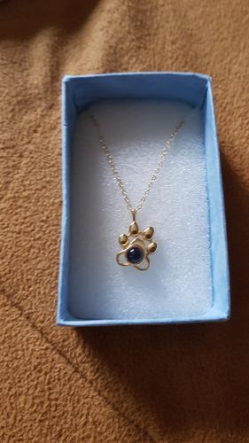 Customer photo review of Peakmart Pfotenkette mit Wunschfoto