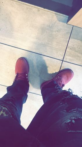 Customer photo review of Animal Print Skinny Fit Denim Black Wash (M4798D)