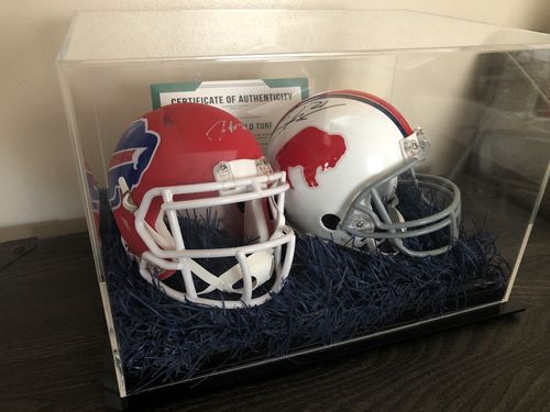 Customer photo review of Acrylic Football Case with Turf