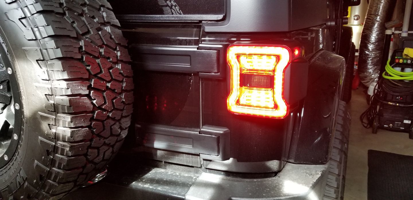 Customer photo review of JK to JL Conversion Tail Lights (07-18 Wrangler JK/ JKU)