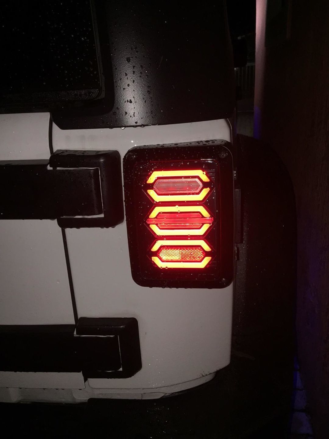 Customer photo review of Smoked Avenger LED Tail Lights (07-18 Jeep Wrangler JK/ JKU)