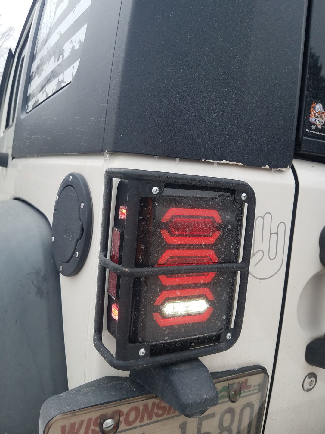 Customer photo review of Smoked Avenger LED Tail Lights (07-18 Jeep Wrangler JK/ JKU)