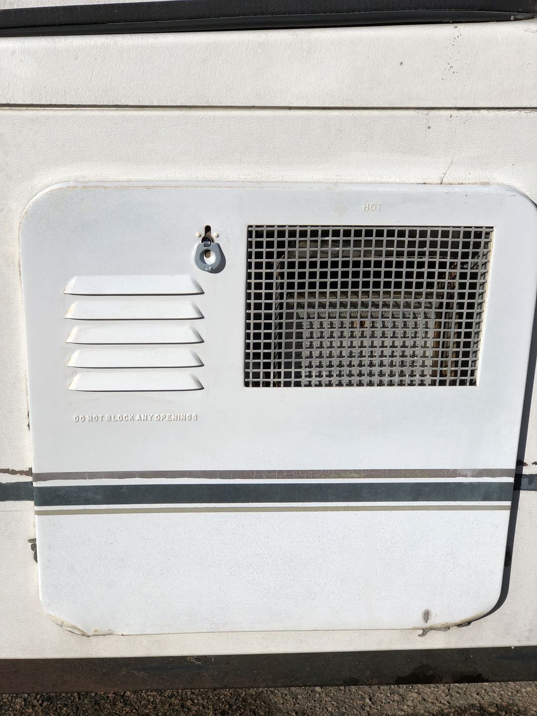 Customer photo review of Metal Cam Lock Water Heater Door