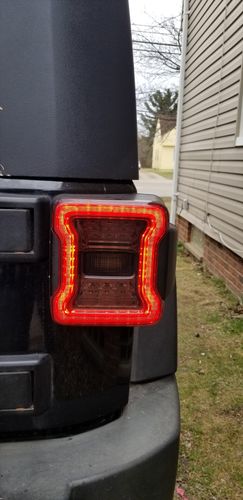 Customer photo review of JK to JL Conversion Tail Lights - Black (07-18 JEEP WRANGLER JK/ JKU)