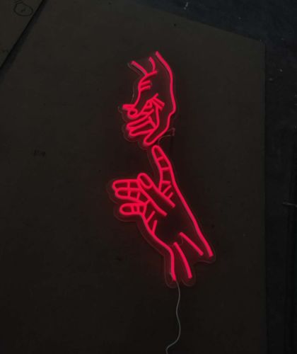 Customer photo review of 'Hand Of God' Neon Sign